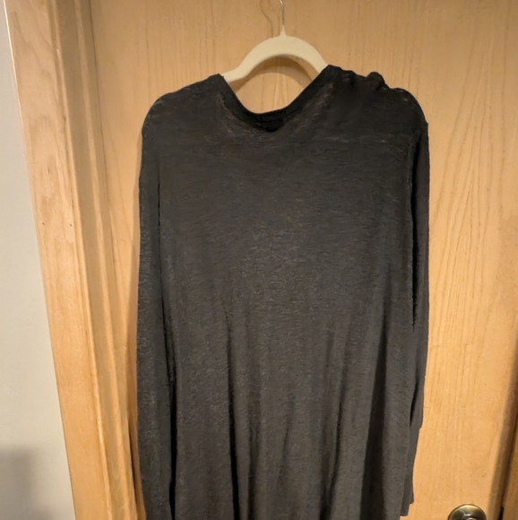 Slub Boyfriend Cardigan Button-Front Sweater - Picture 7 of 8